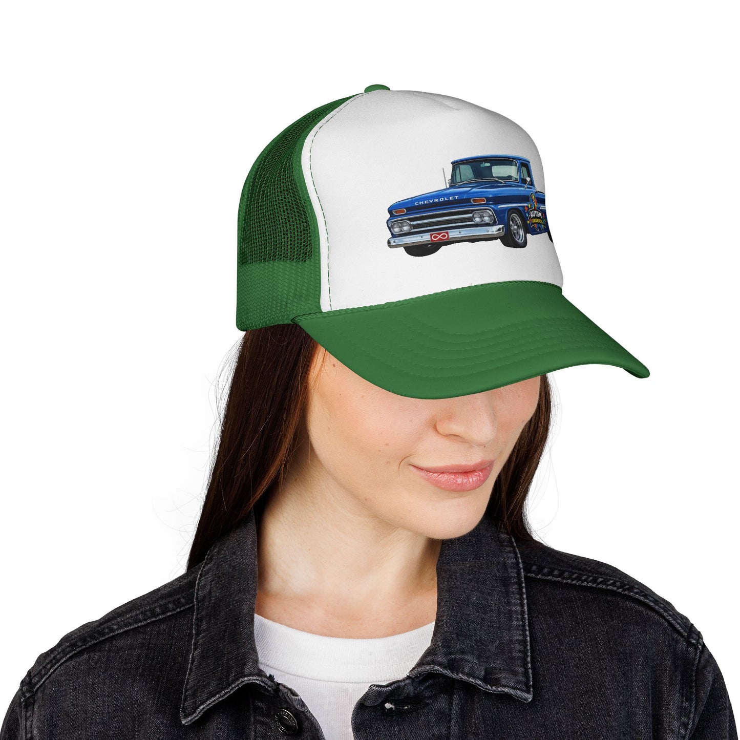 Tim’s Truck- Vintage Blue Pickup Trucker Cap — Classic Retro Truck Mesh Hat