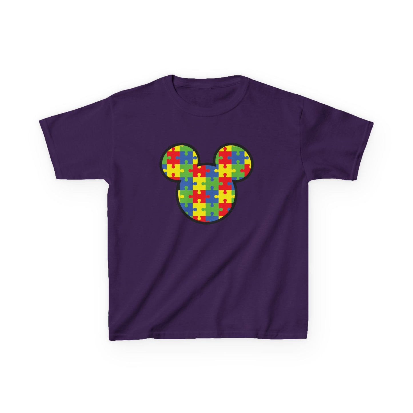 Colorful Puzzle Mickey Mouse Kids Tee