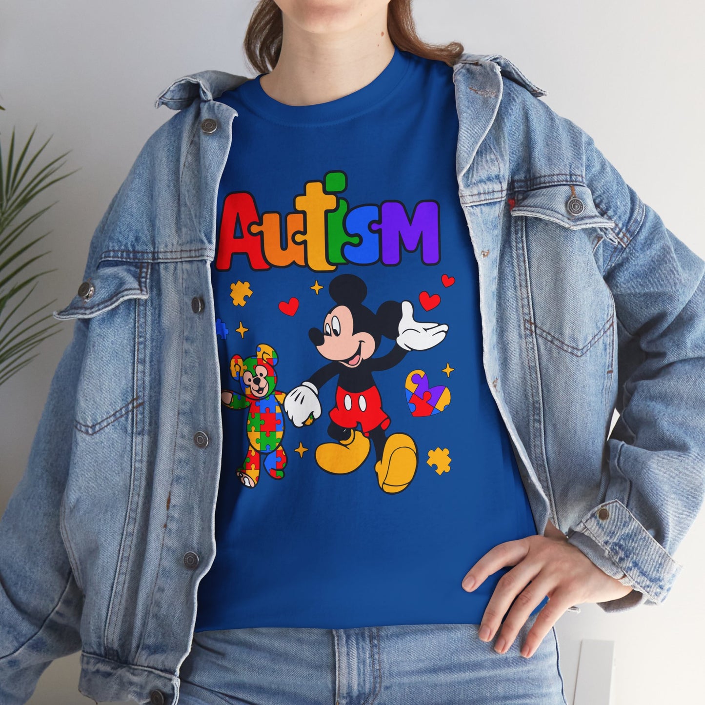 Autism Awareness T-Shirt — Colorful Puzzle Heart Design