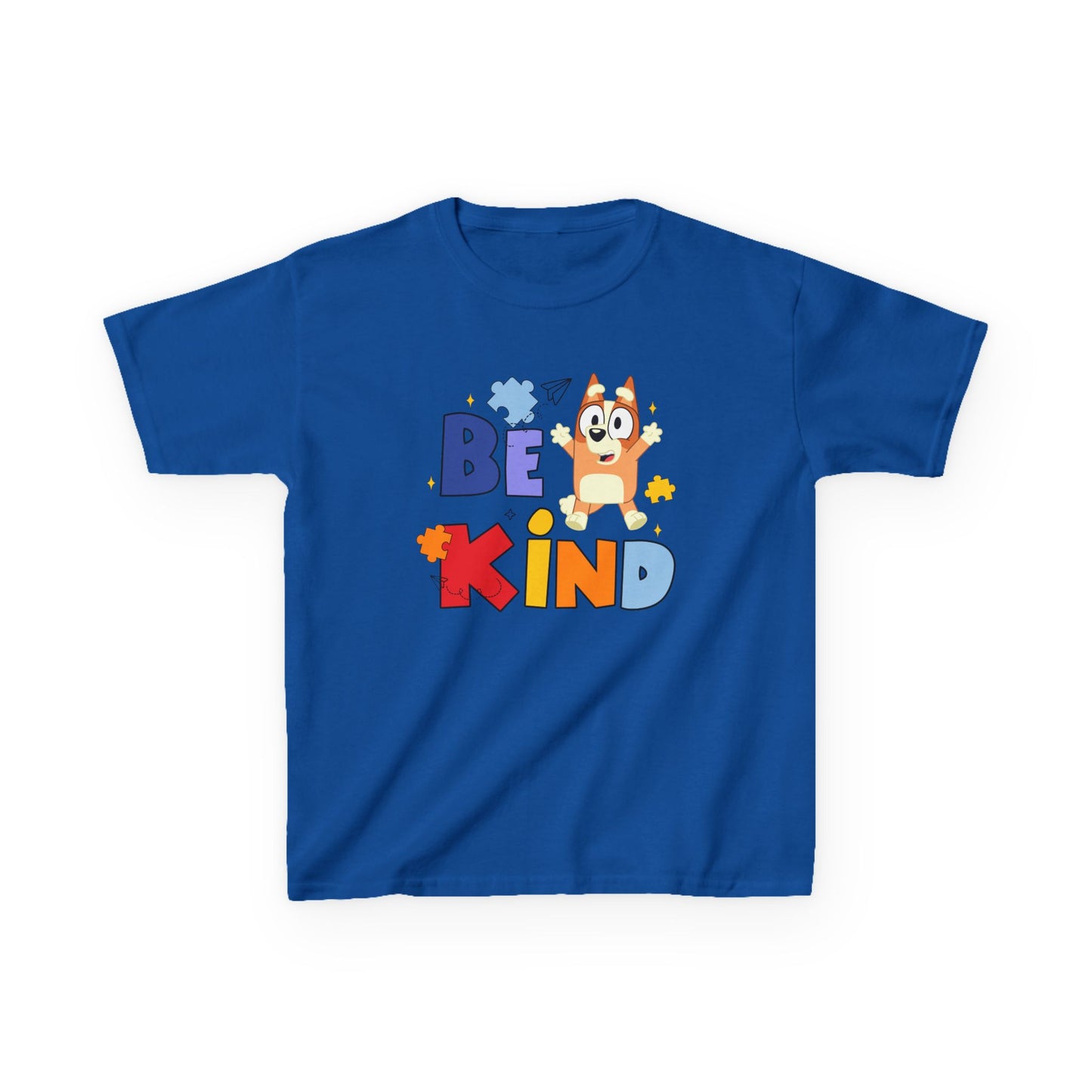 Kids Autism Awareness T-Shirt — Colorful Puzzle Heart Design