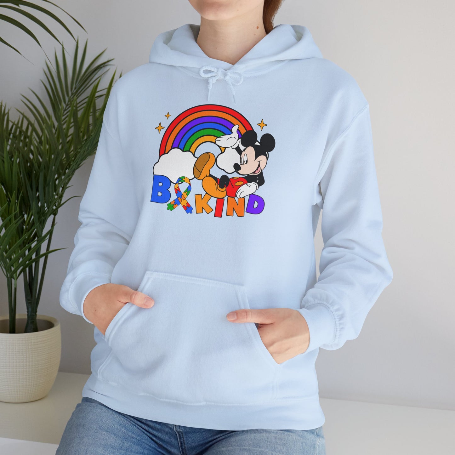 Hoodie — Be Kind Rainbow Mickey Graphic Pullover
