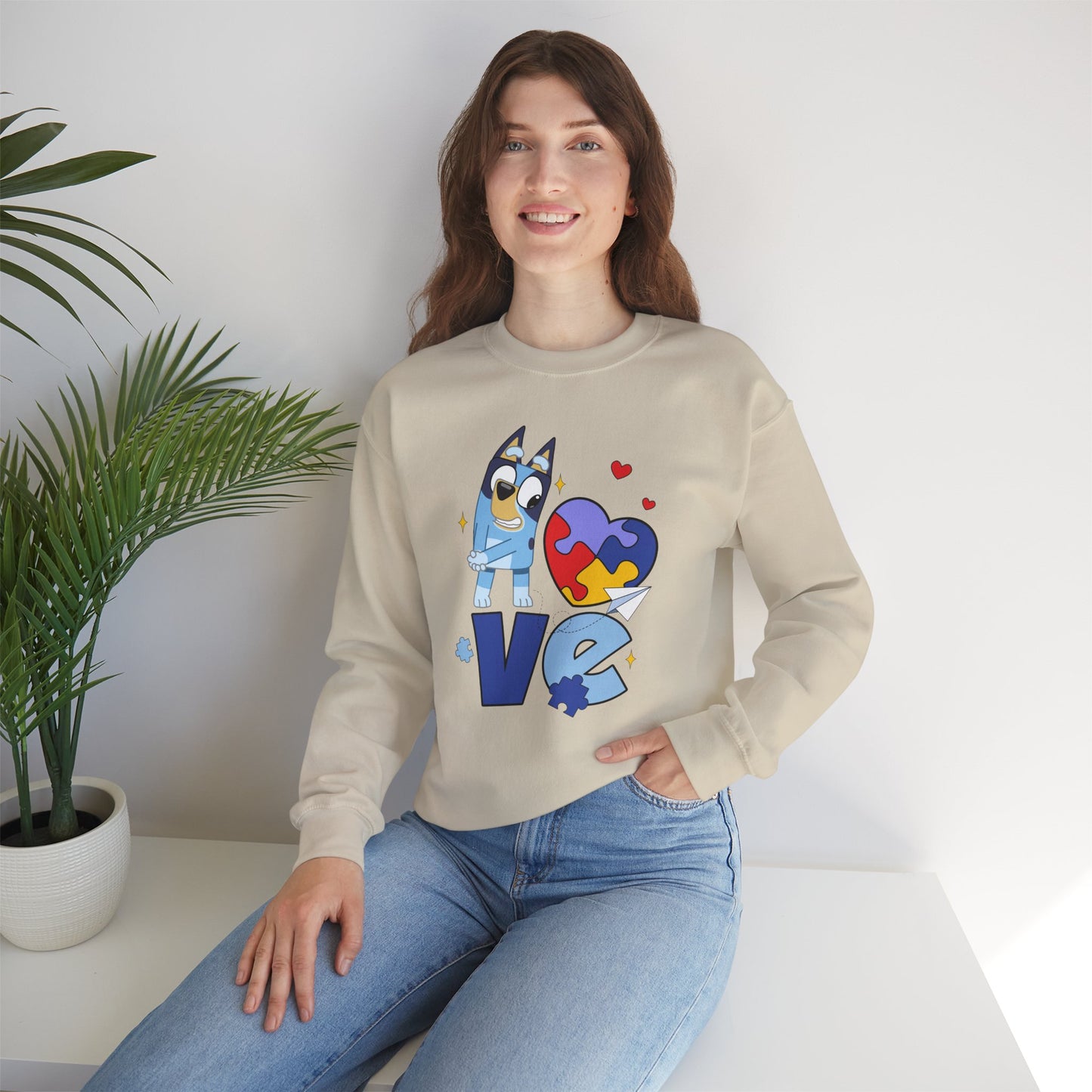 Love Puzzle Crewneck Sweatshirt