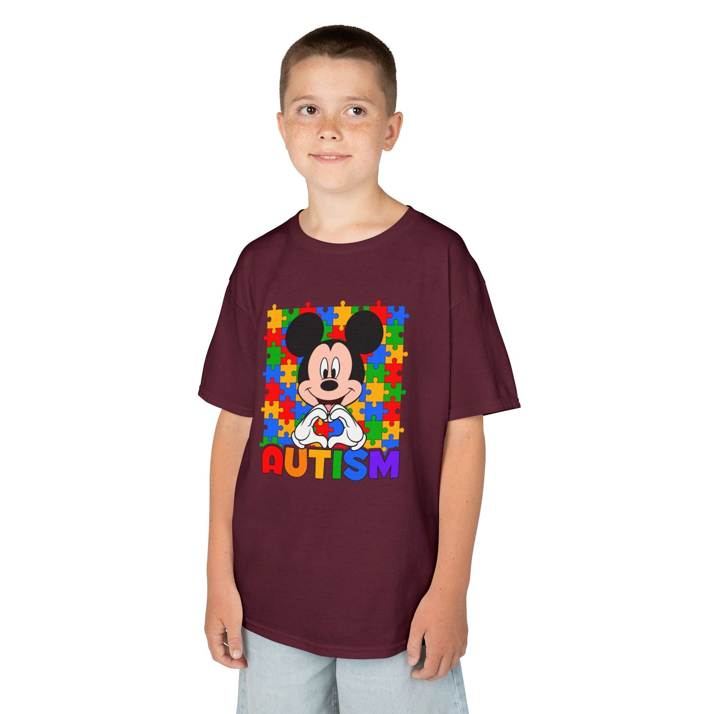 Kids Autism Puzzle Heart T-Shirt