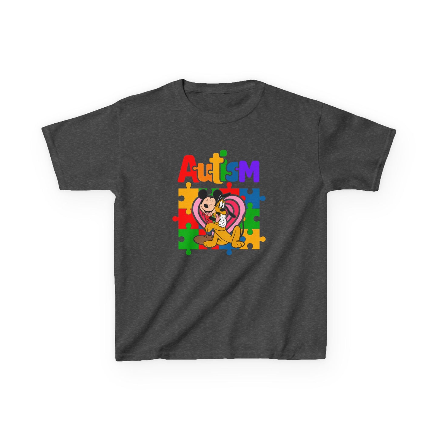 Kids Autism Awareness Puzzle Heart T-Shirt