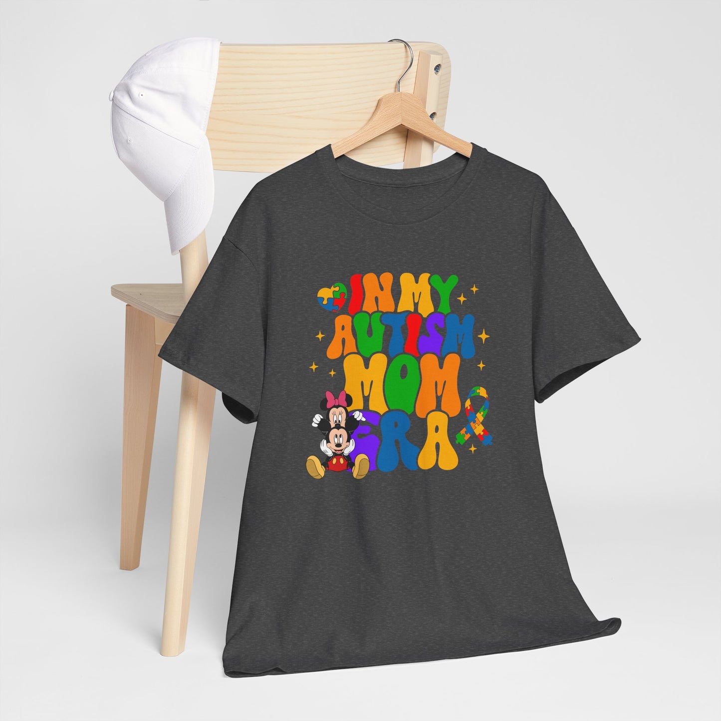 Autism Era Mom T-Shirt – Colorful Puzzle Heart Awareness Tee