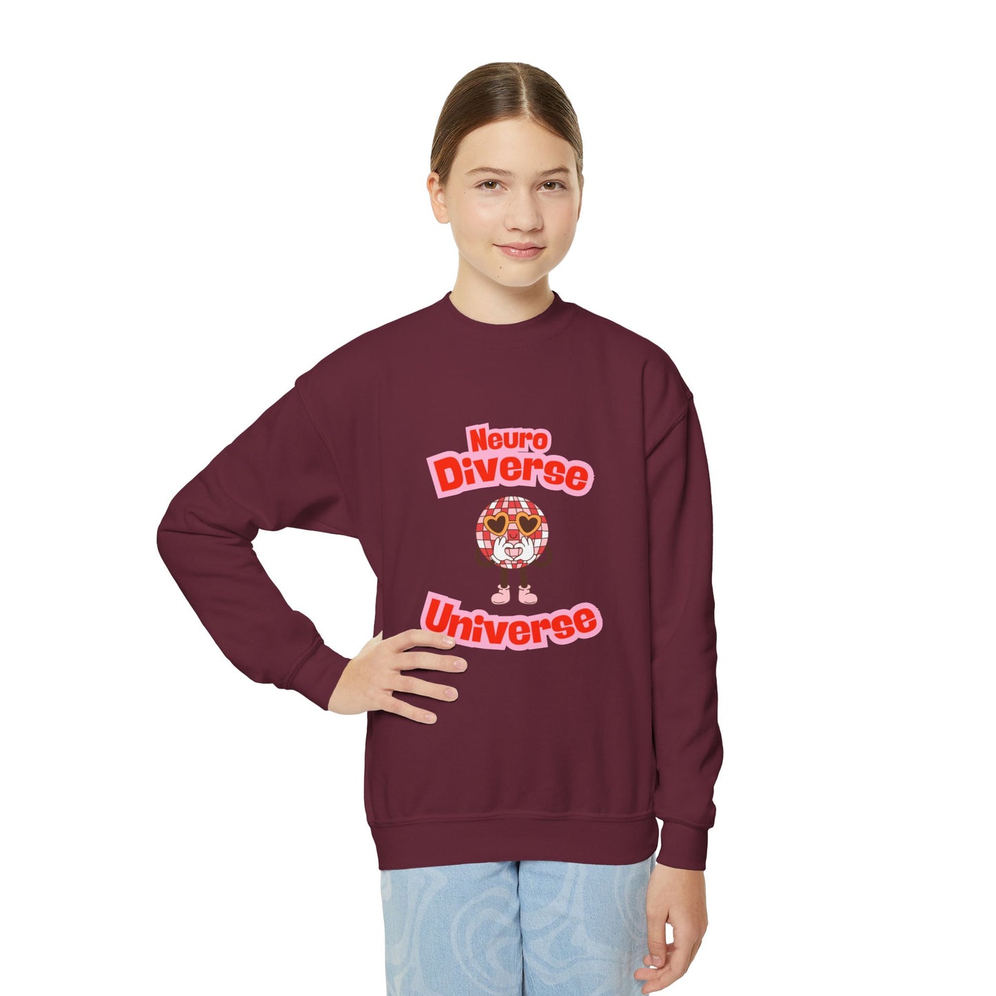 Neuro Diverse Universe Youth Crewneck Sweatshirt