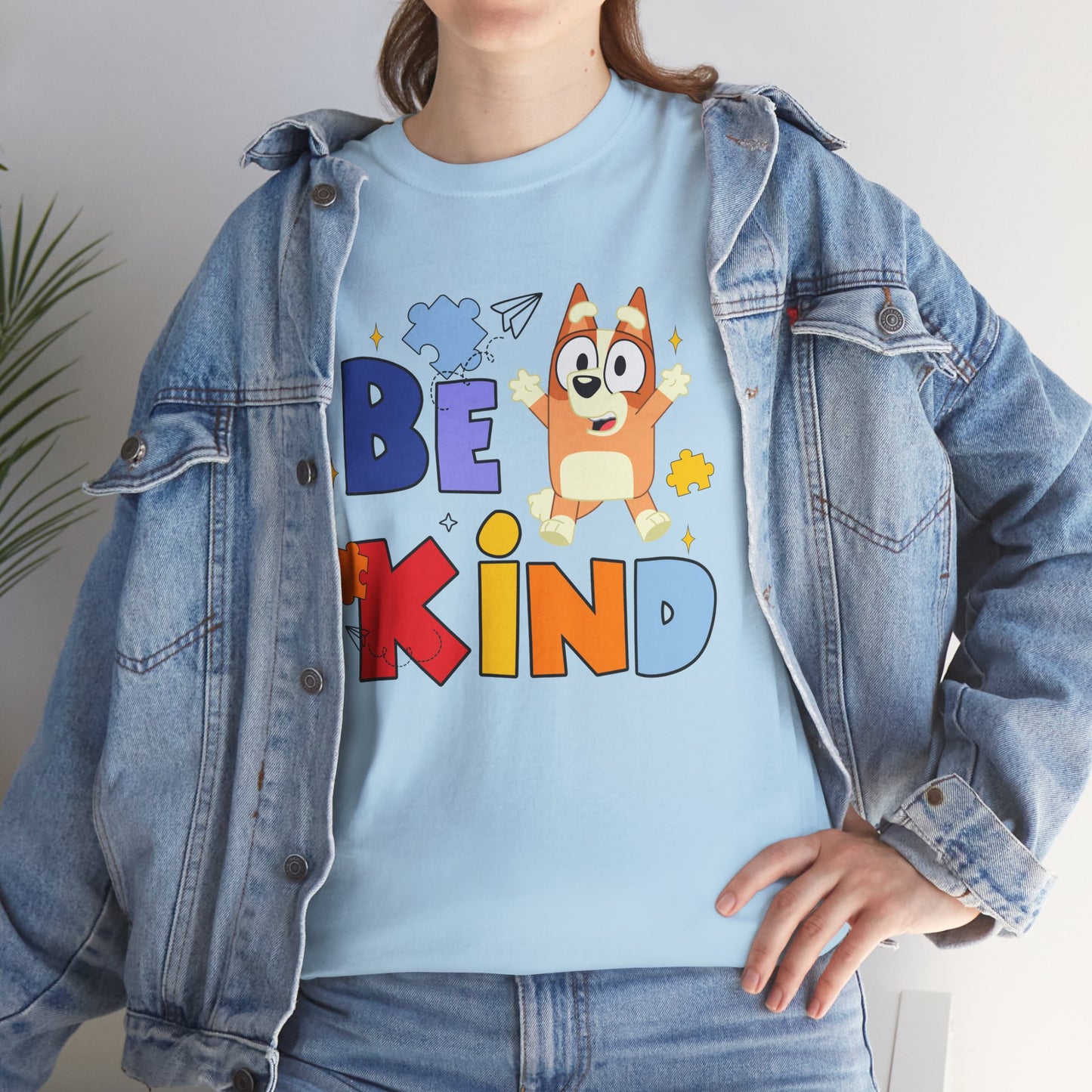 Be Kind Kids T-Shirt — Cute Cartoon Dog Positive Message Tee