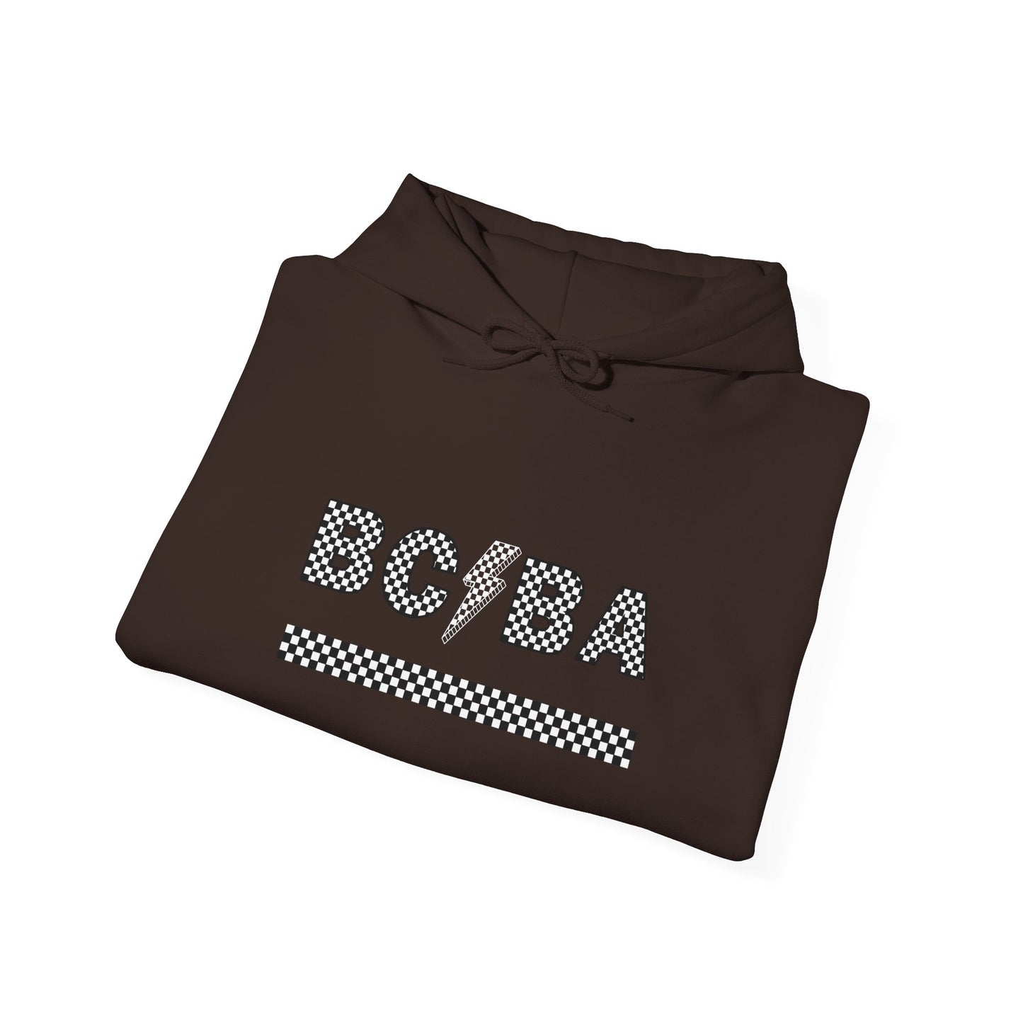 BCBA Lightening Bolt Checkered Hooded Sweatshirt