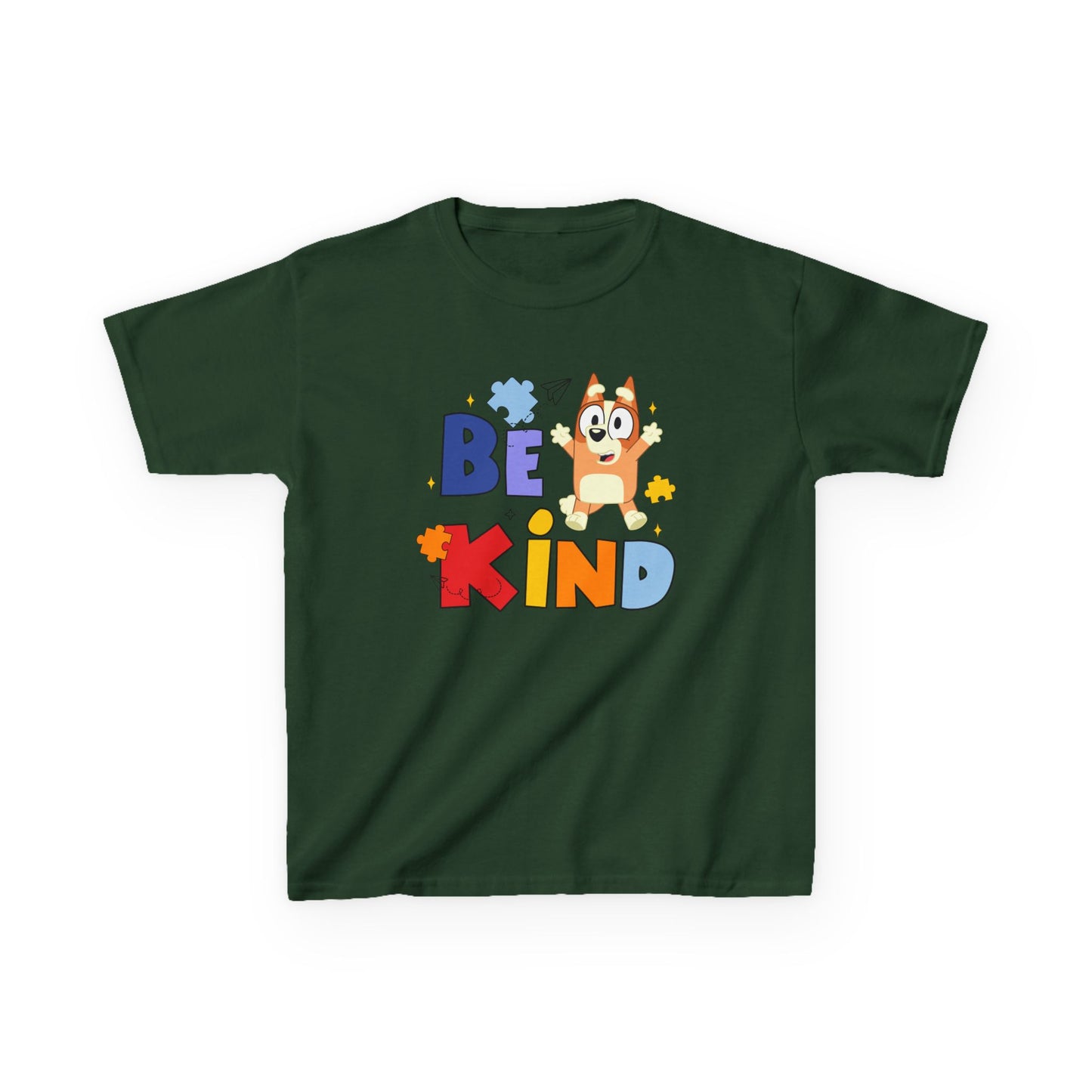 Kids Autism Awareness T-Shirt — Colorful Puzzle Heart Design