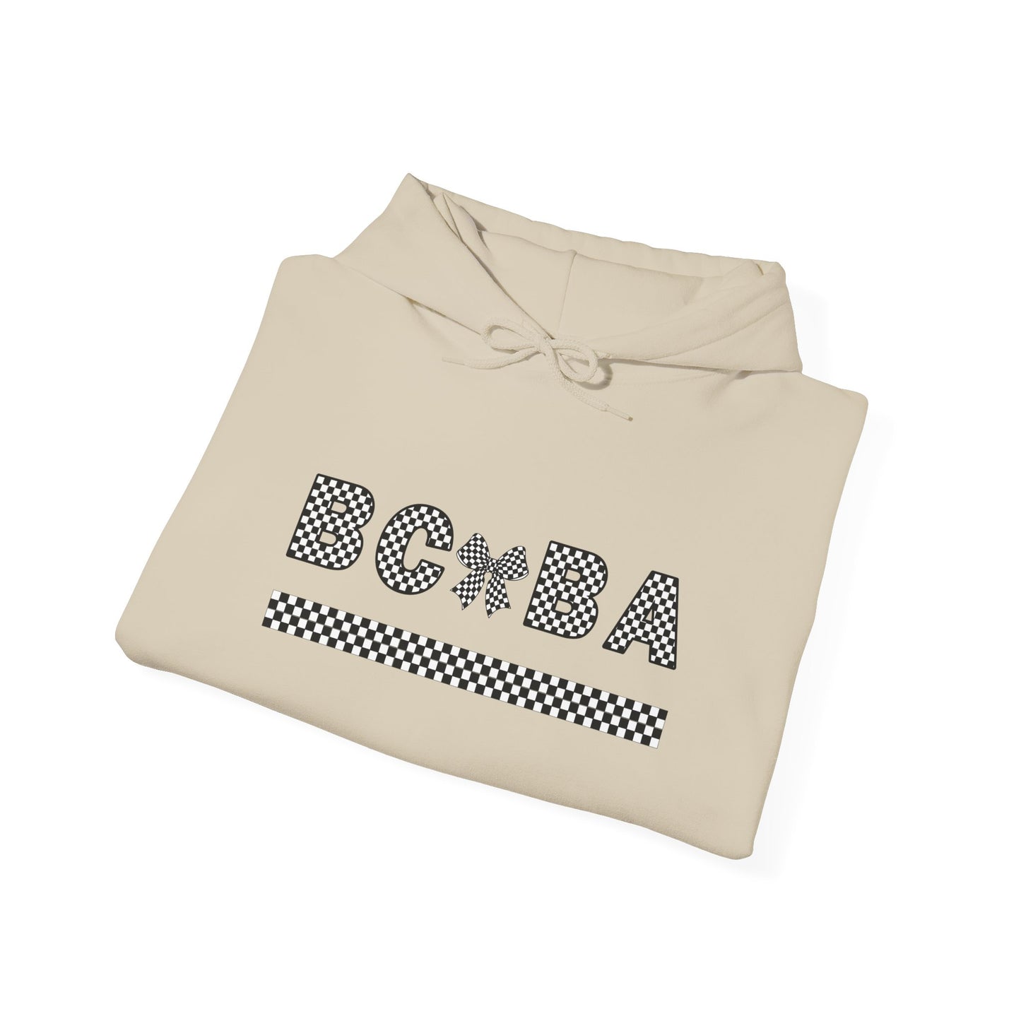 BCBA Bow Checkered Hooded Sweatshirt