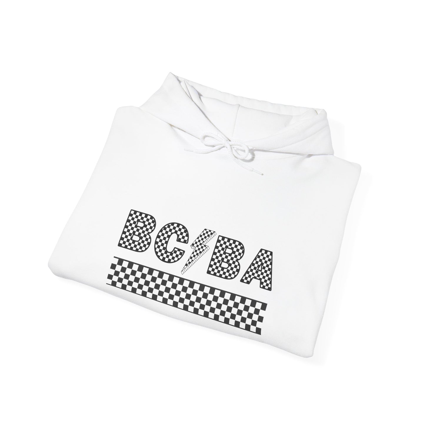 BCBA Lightening Bolt Checkered Hooded Sweatshirt