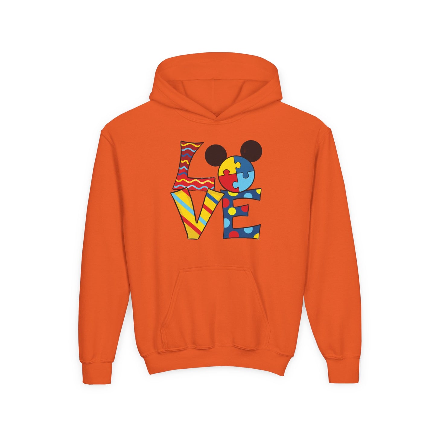 Colorful Puzzle Love Youth Hoodie