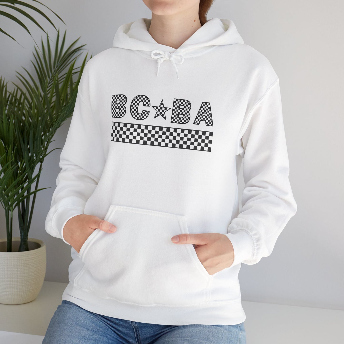 BCBA Star Checkered Hooded Sweatshirt