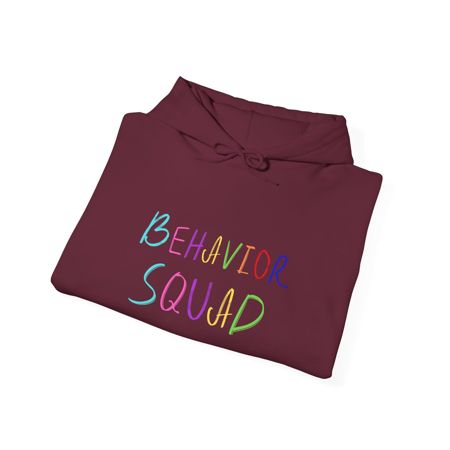 Behavior Squad Hoodie — Pastel Handwritten Teacher & Classroom Crew Pullover