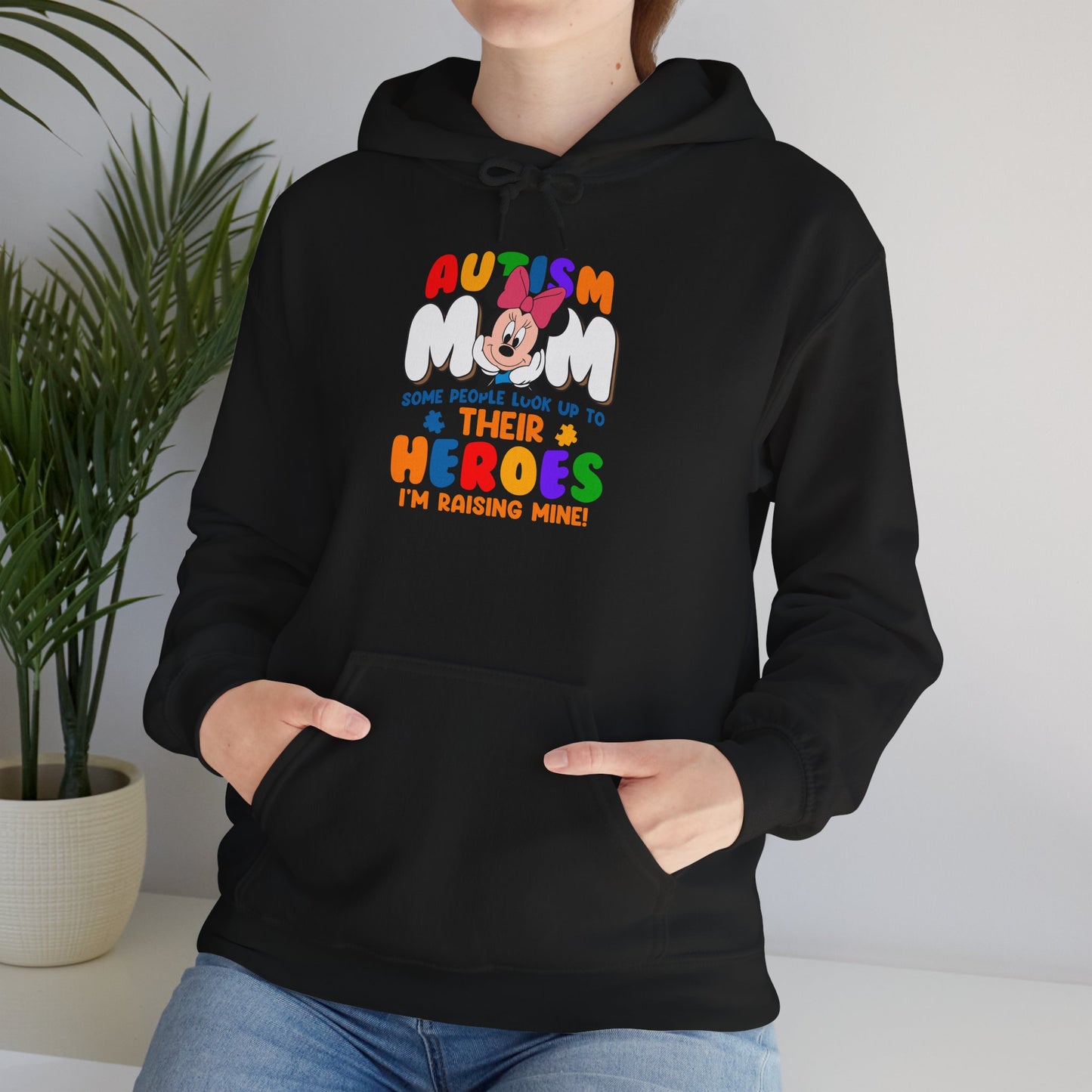 Autism Mom Hoodie - Proud Parent Support Sweatshirt (I’m Raising Heroes)