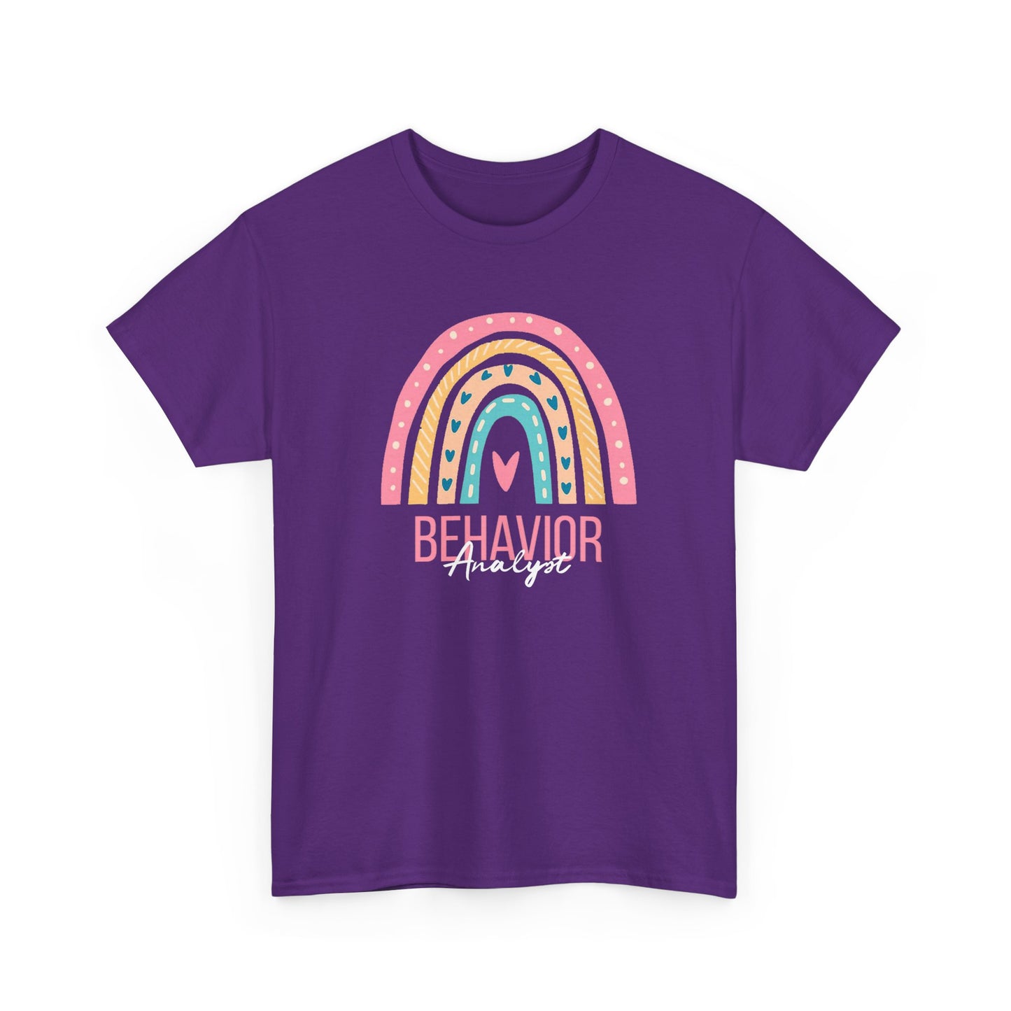 Behavior Analyst Rainbow T-Shirt – Cute Pastel ABA Tee for Teachers & Therapists