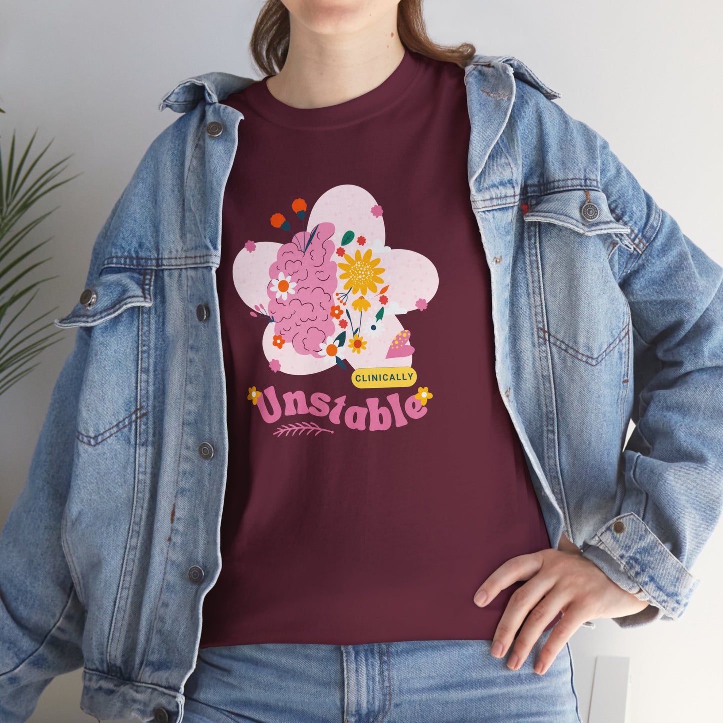 Colorful Unstable Unisex Heavy Cotton Tee - Fun Graphic T-Shirt for Every Occasion