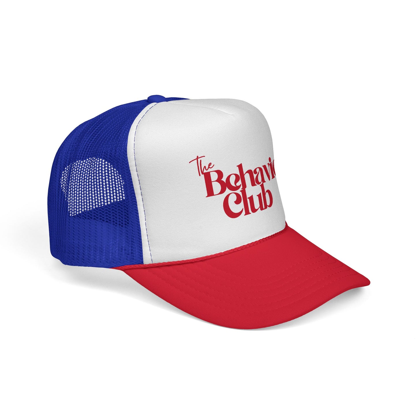Trucker Hat — "The Behavior Club" Retro Logo Mesh Cap
