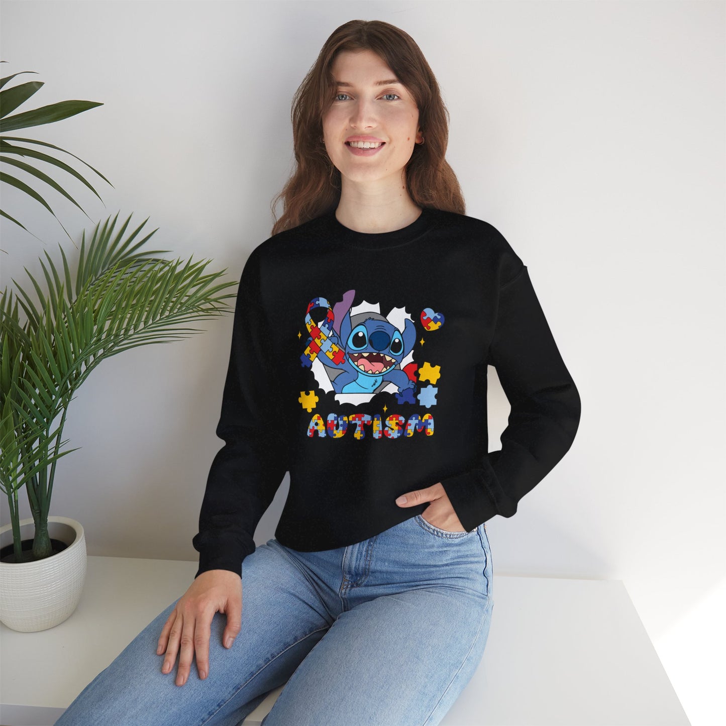 Autism Puzzle Crewneck Sweatshirt