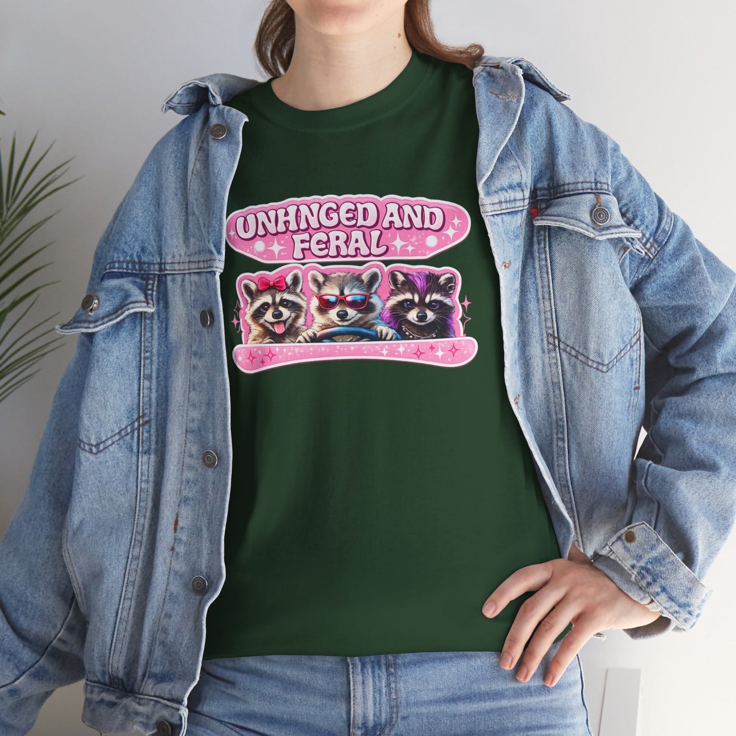 Unhinged and Feral Raccoon Tee