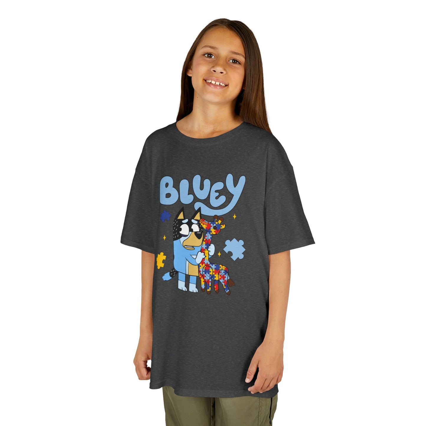 Bluey Kids T-Shirt – Colorful Cartoon Blue Heeler Design