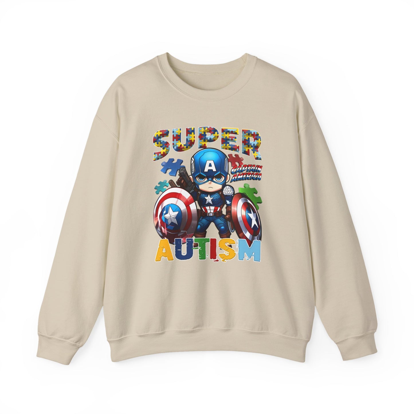 Autism Superhero Crewneck Sweatshirt