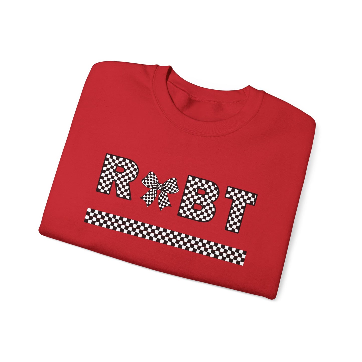 RBT Bow Checkered Crewneck Sweatshirt