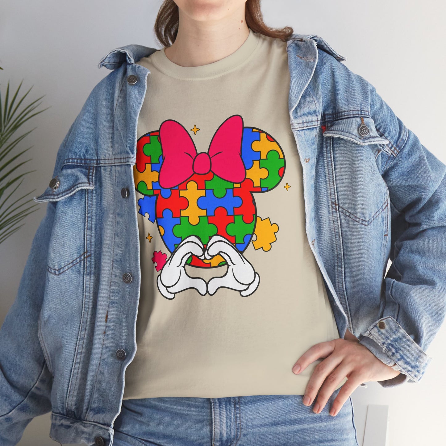 Autism Awareness Puzzle Minnie T-Shirt