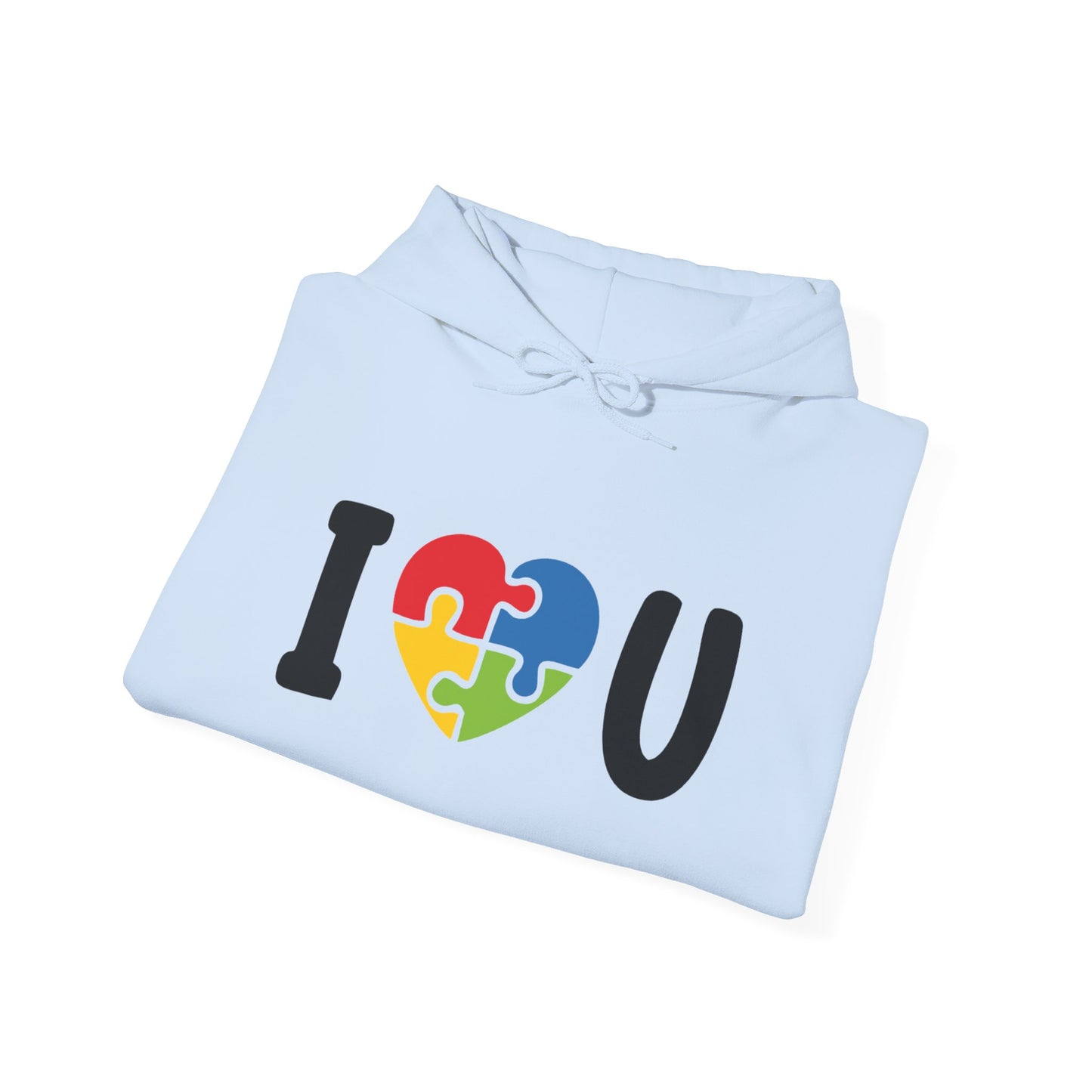 I Love You Puzzle Hoodie