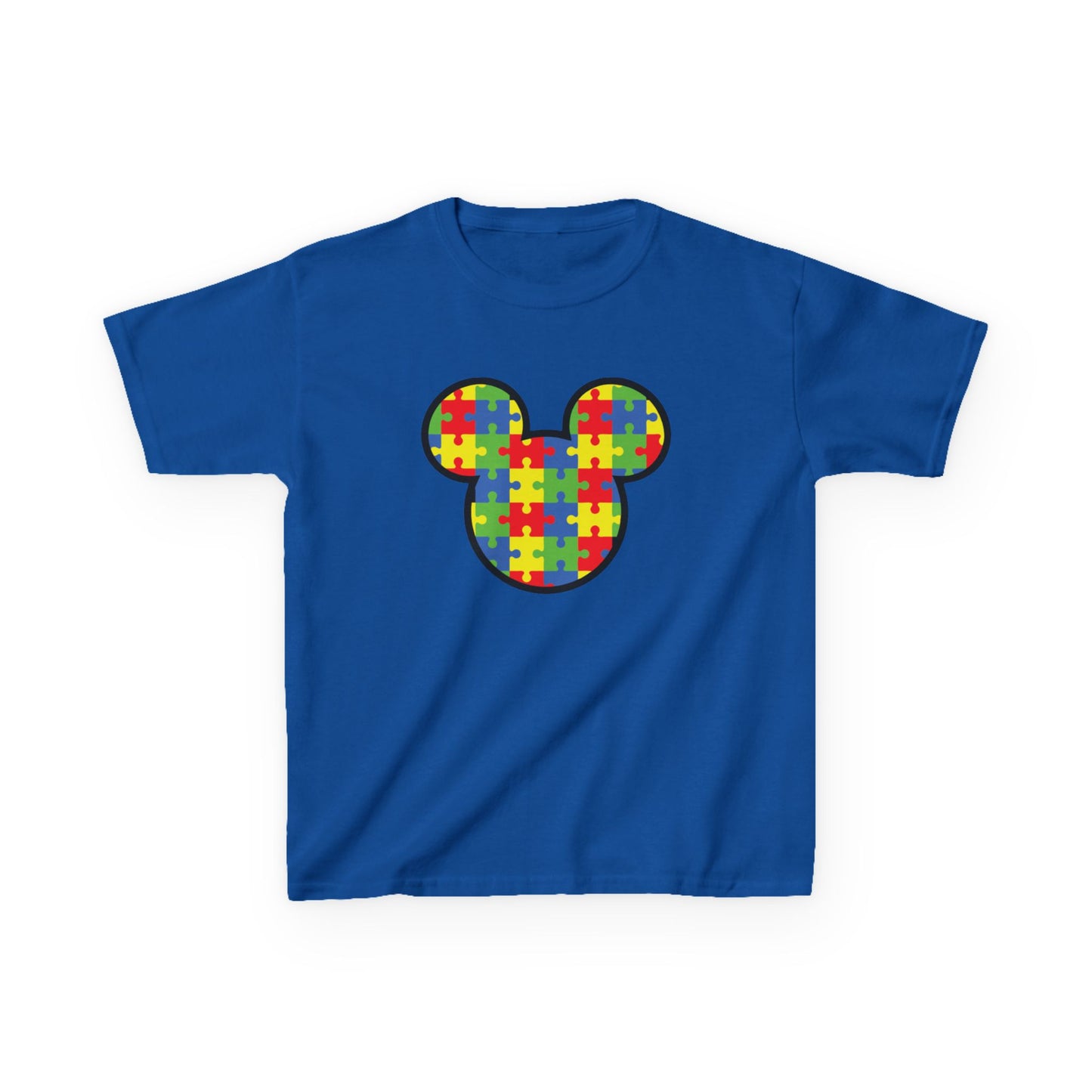Colorful Puzzle Mickey Mouse Kids Tee