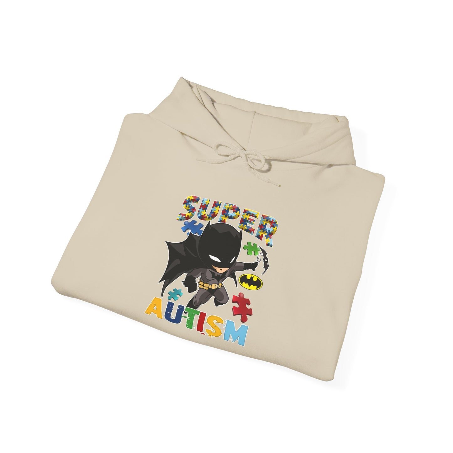 Super Autism Hoodie — Superhero Puzzle Piece Autism Awareness Sweatshirt