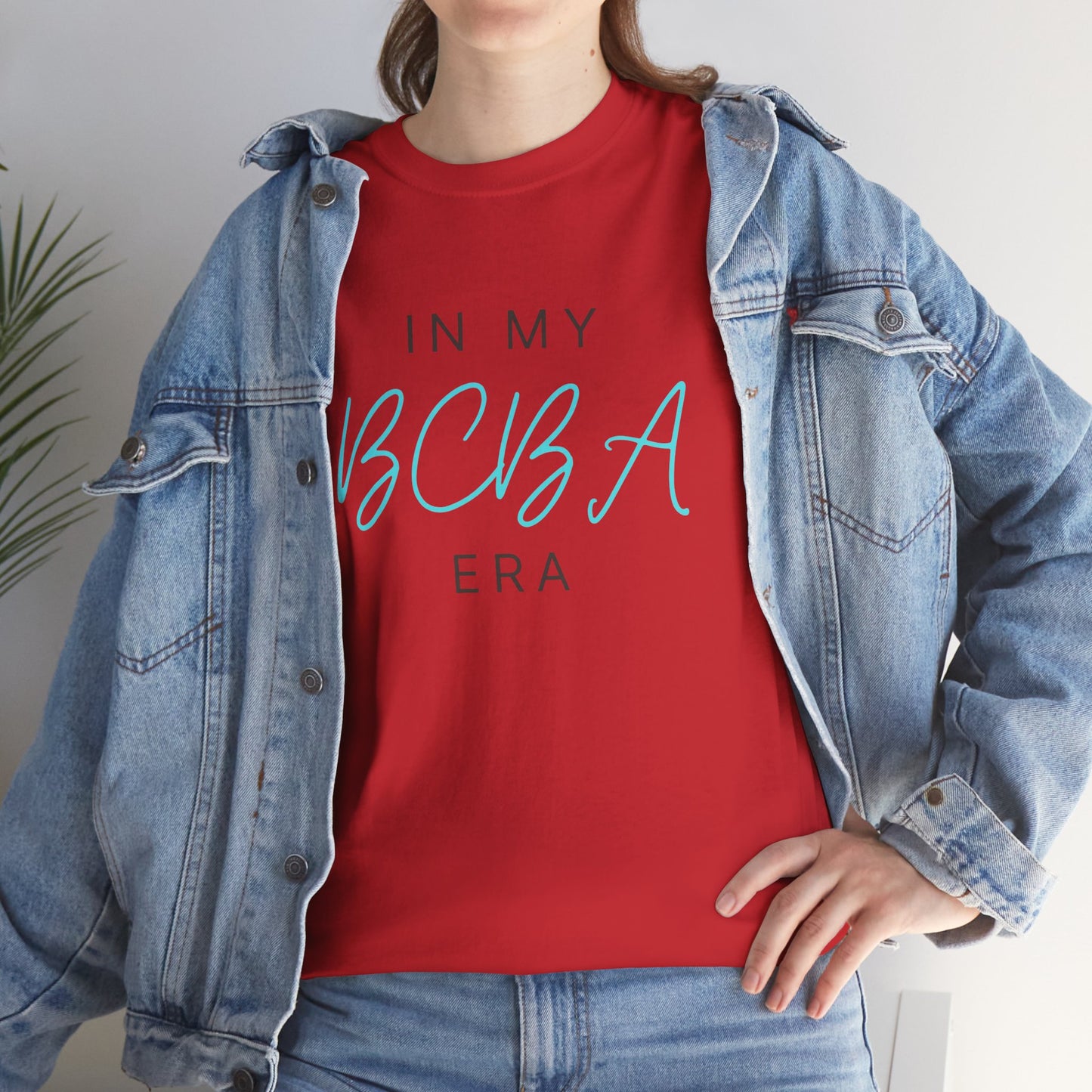 "In My BCBA Era" Unisex Heavy Cotton Tee - Comfortable & Stylish Tee for Behavioral Analysts