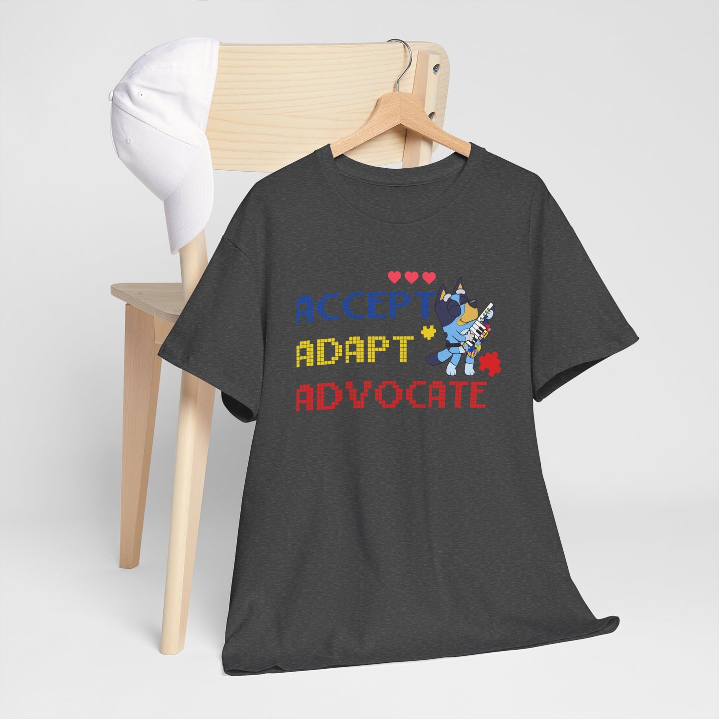 Accept Adapt Advocate Tee — Support & Advocacy Graphic T‑Shirt