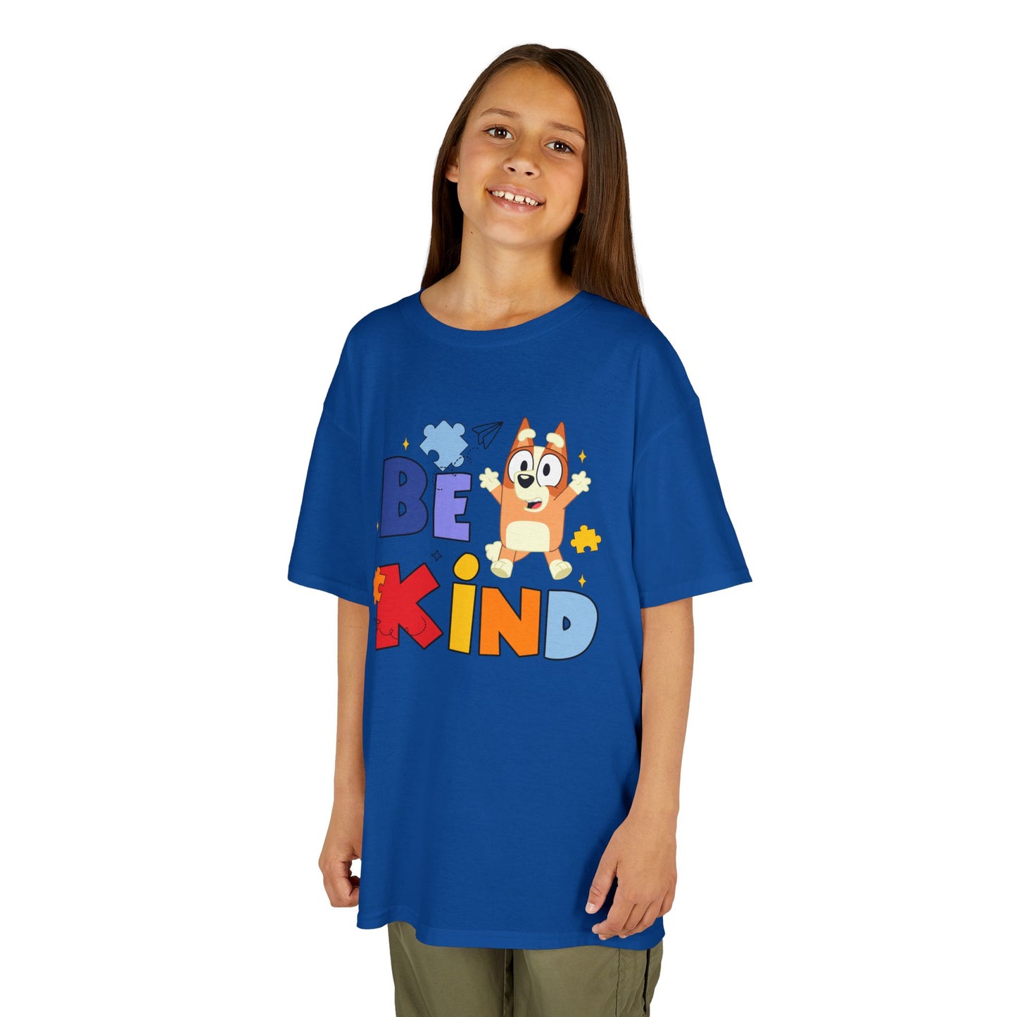 Kids Autism Awareness T-Shirt — Colorful Puzzle Heart Design