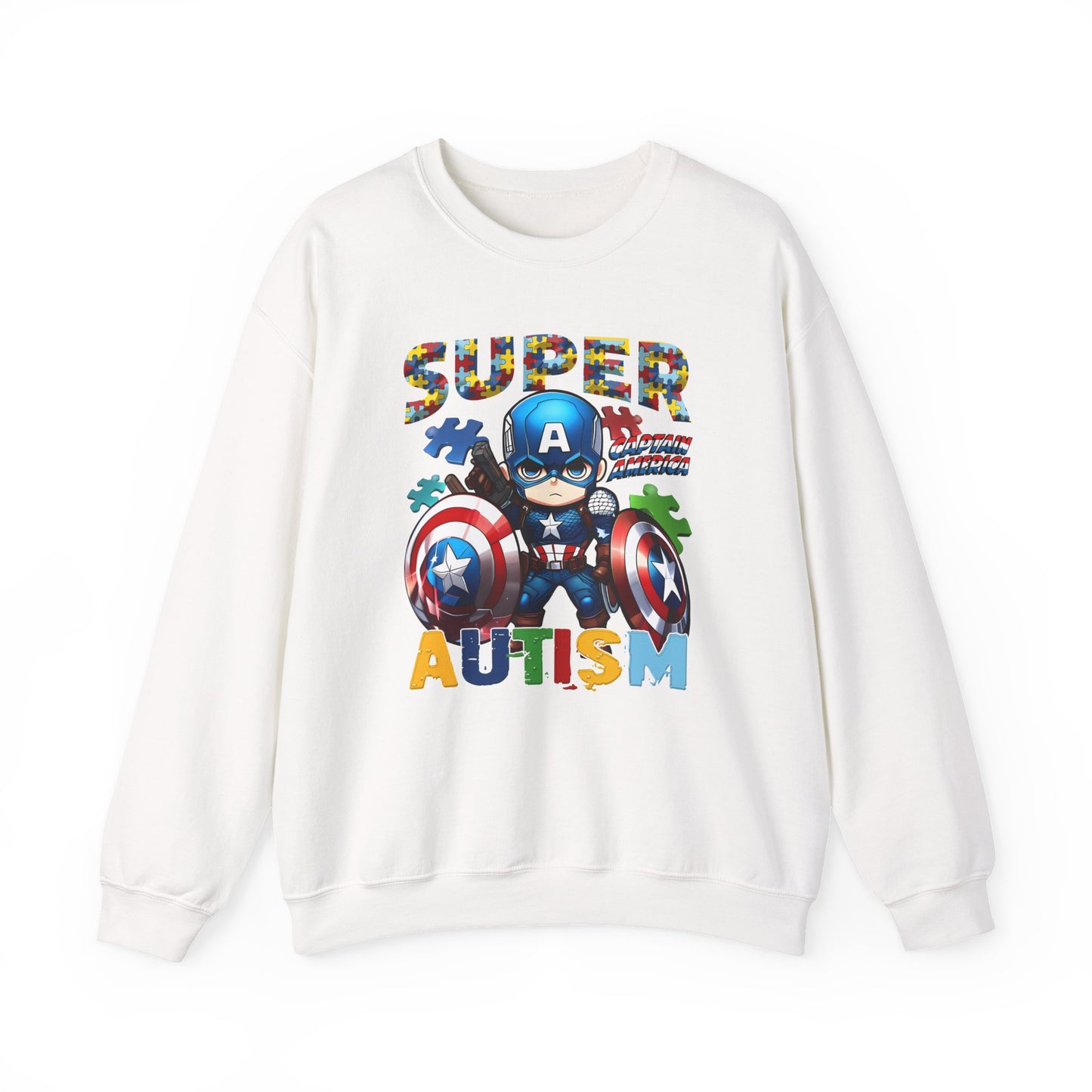 Autism Superhero Crewneck Sweatshirt