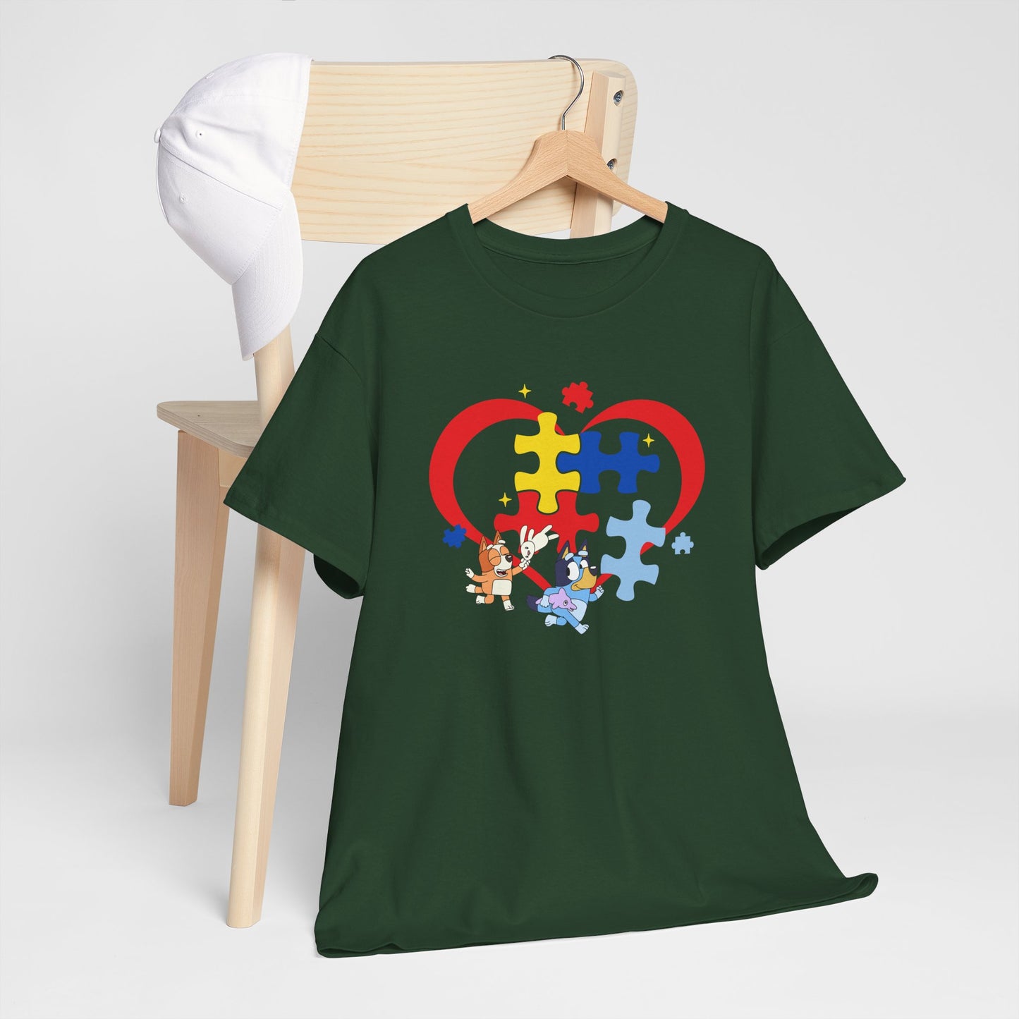 Autism Awareness Heart Puzzle T-Shirt