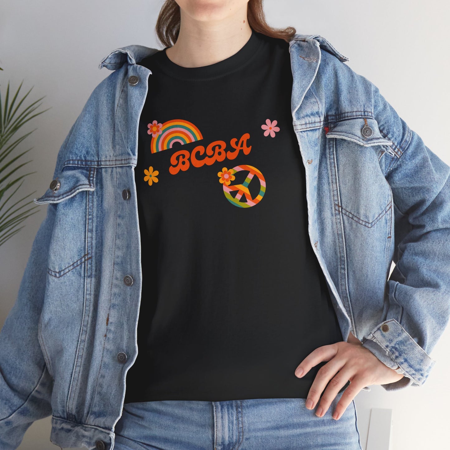 Retro Rainbow Peace Tee, Unisex Cotton T-Shirt, Vintage Graphic Shirt, Festival Wear, Summer Fashion, Gift for Friends