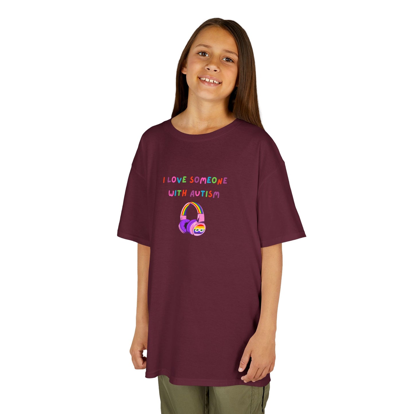 Autism Awareness Kids Tee - I Love Someone with Autism