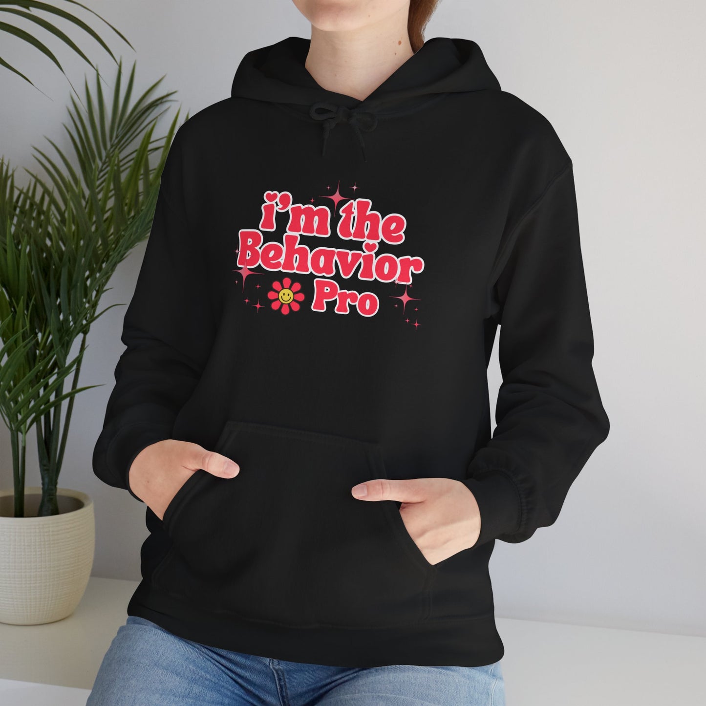 Behavior Pro Hoodie — Retro Flower "I'm the Behavior Pro"