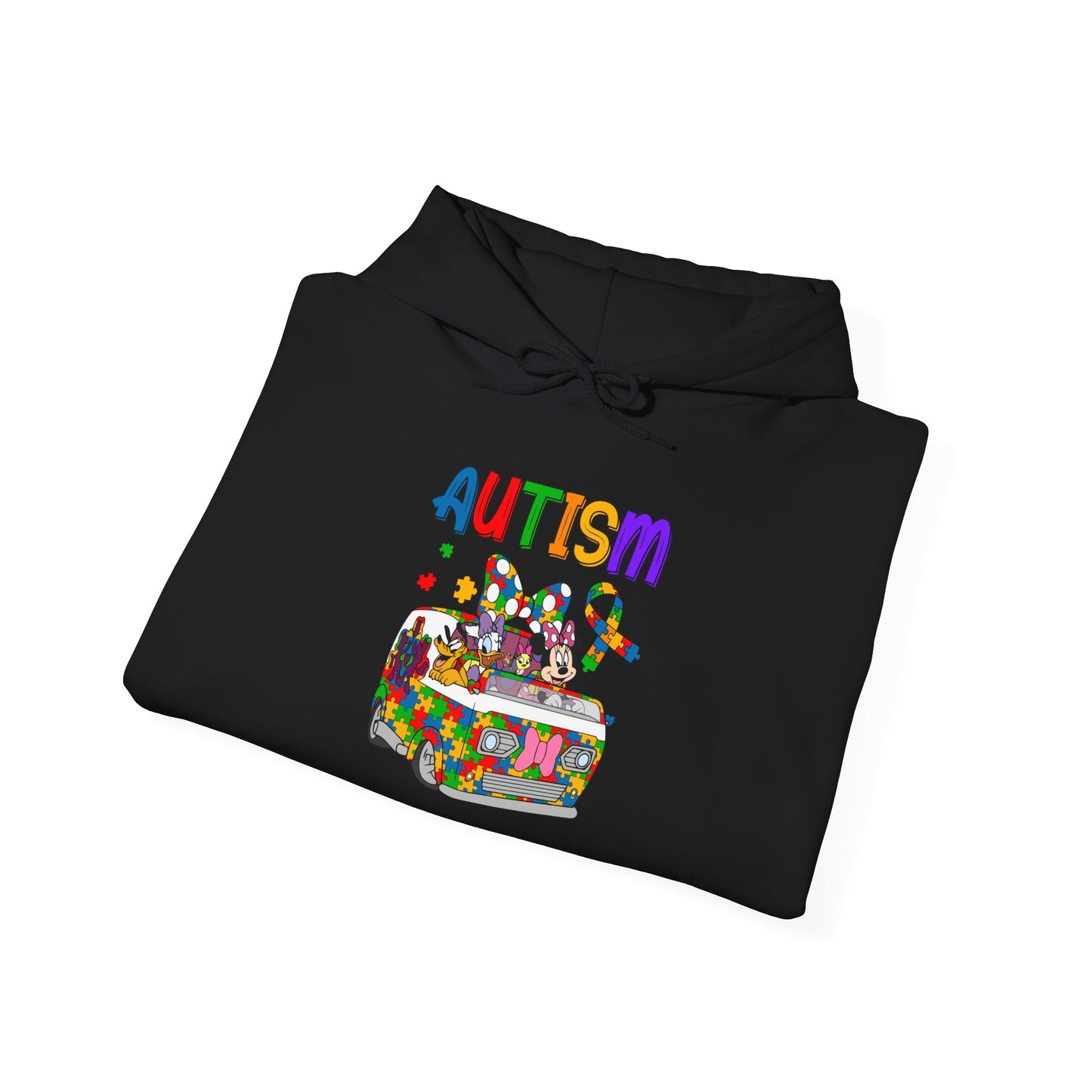 Autism Awareness Puzzle Heart Hoodie — Colorful Support Sweatshirt