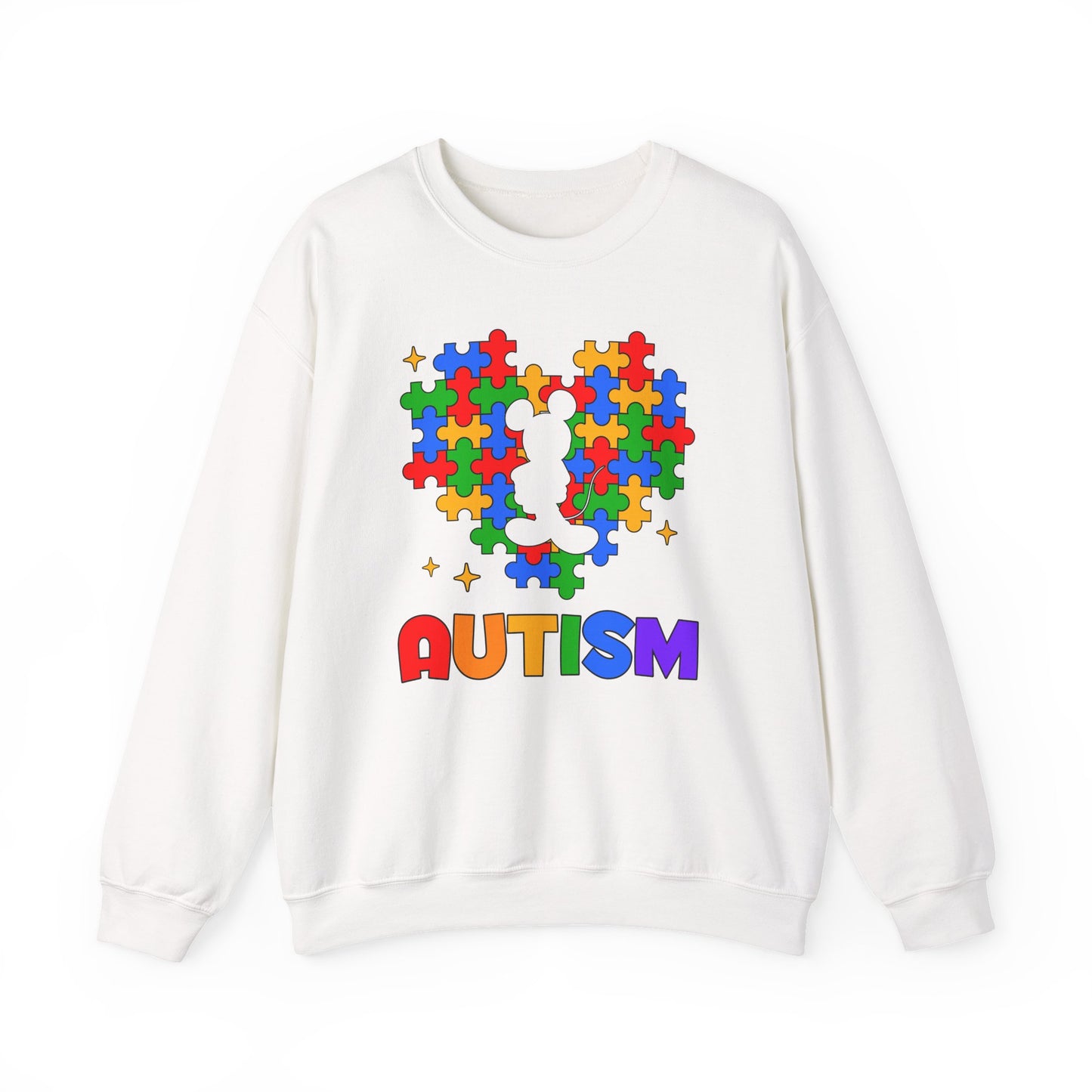 Autism Puzzle Heart Crewneck Sweatshirt