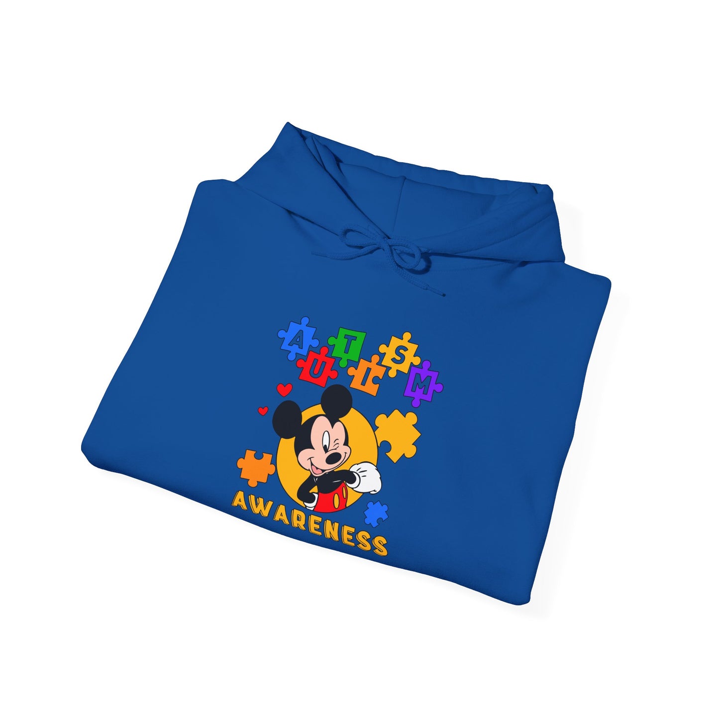 Autism Awareness Hoodie – Colorful Puzzle Heart Design
