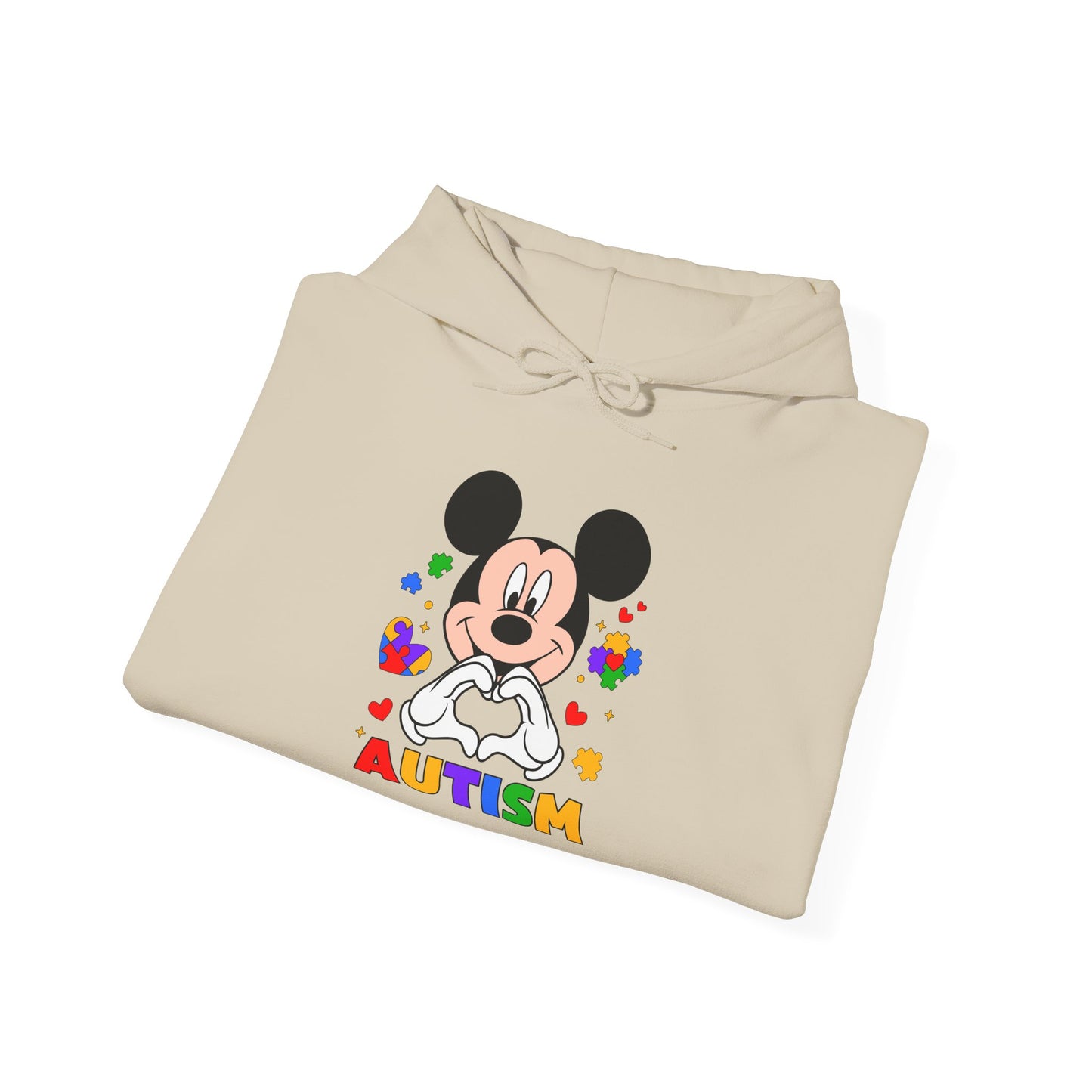 Autism Awareness Hoodie — Colorful Puzzle Heart Design