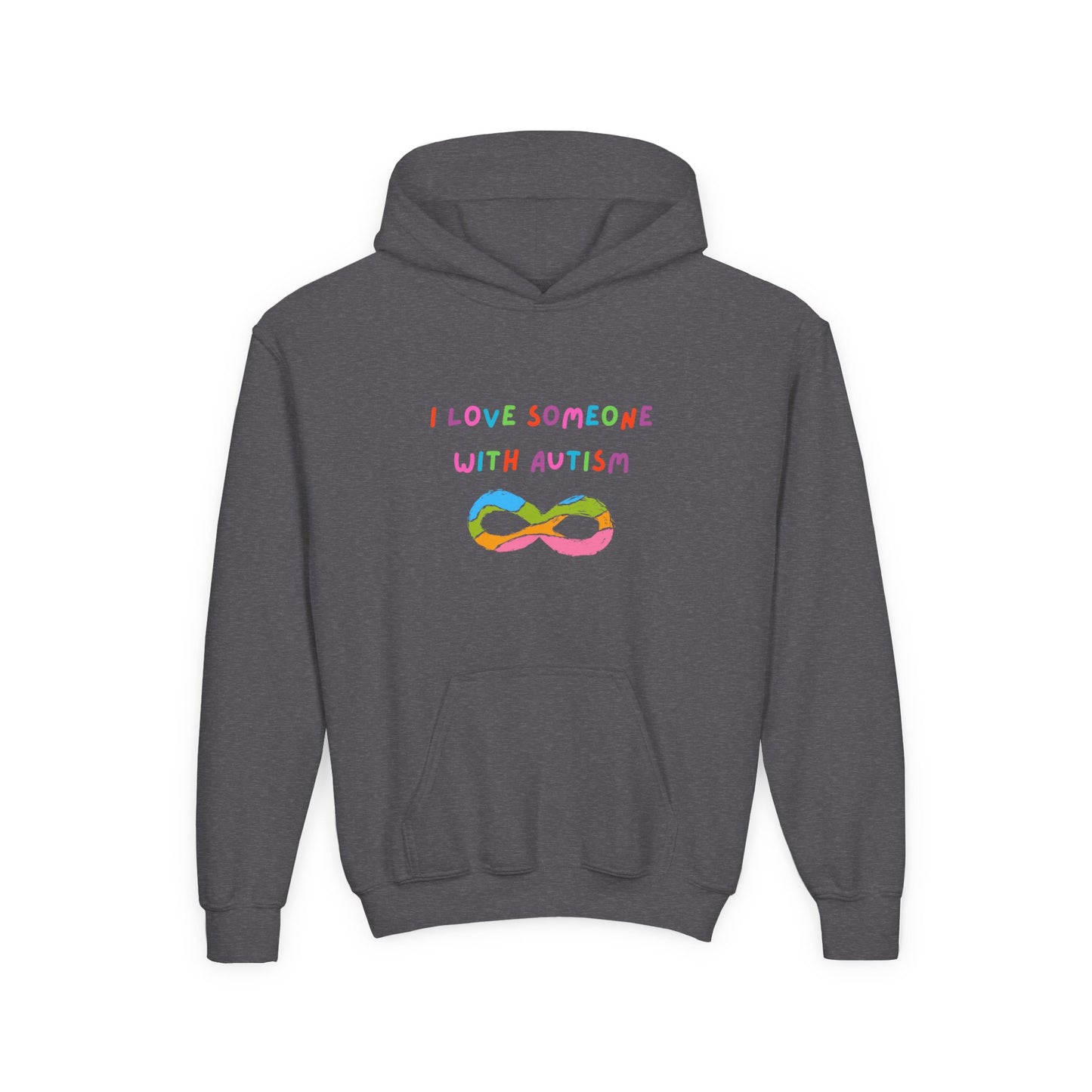 Autism Awareness Youth Hoodie - I Love Someone with Autism