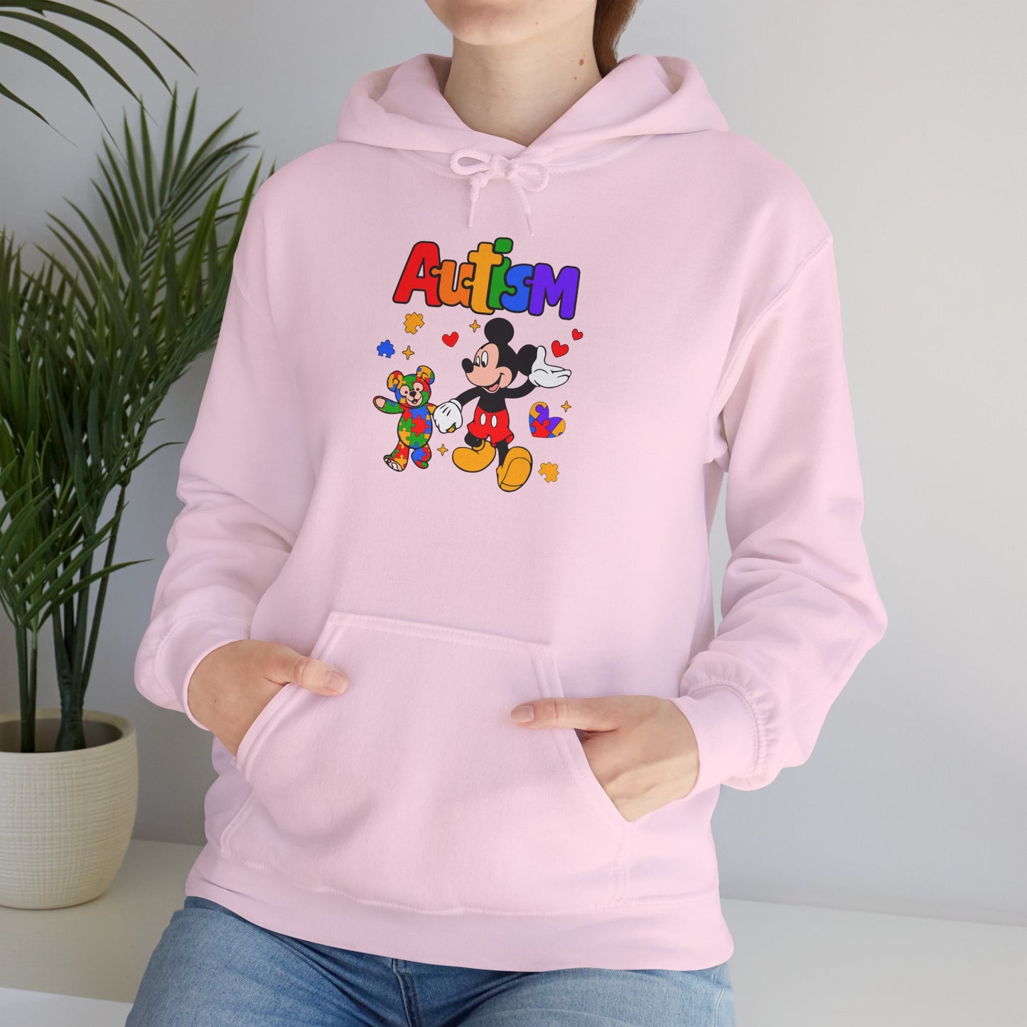 Autism Awareness Hoodie — Colorful Puzzle Heart Design