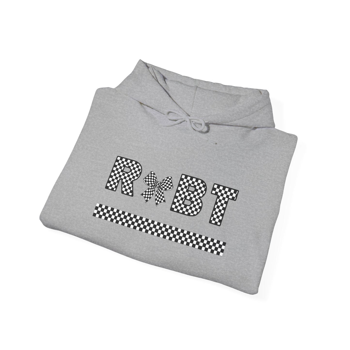 RBT Bow Checkered Hooded Sweatshirt