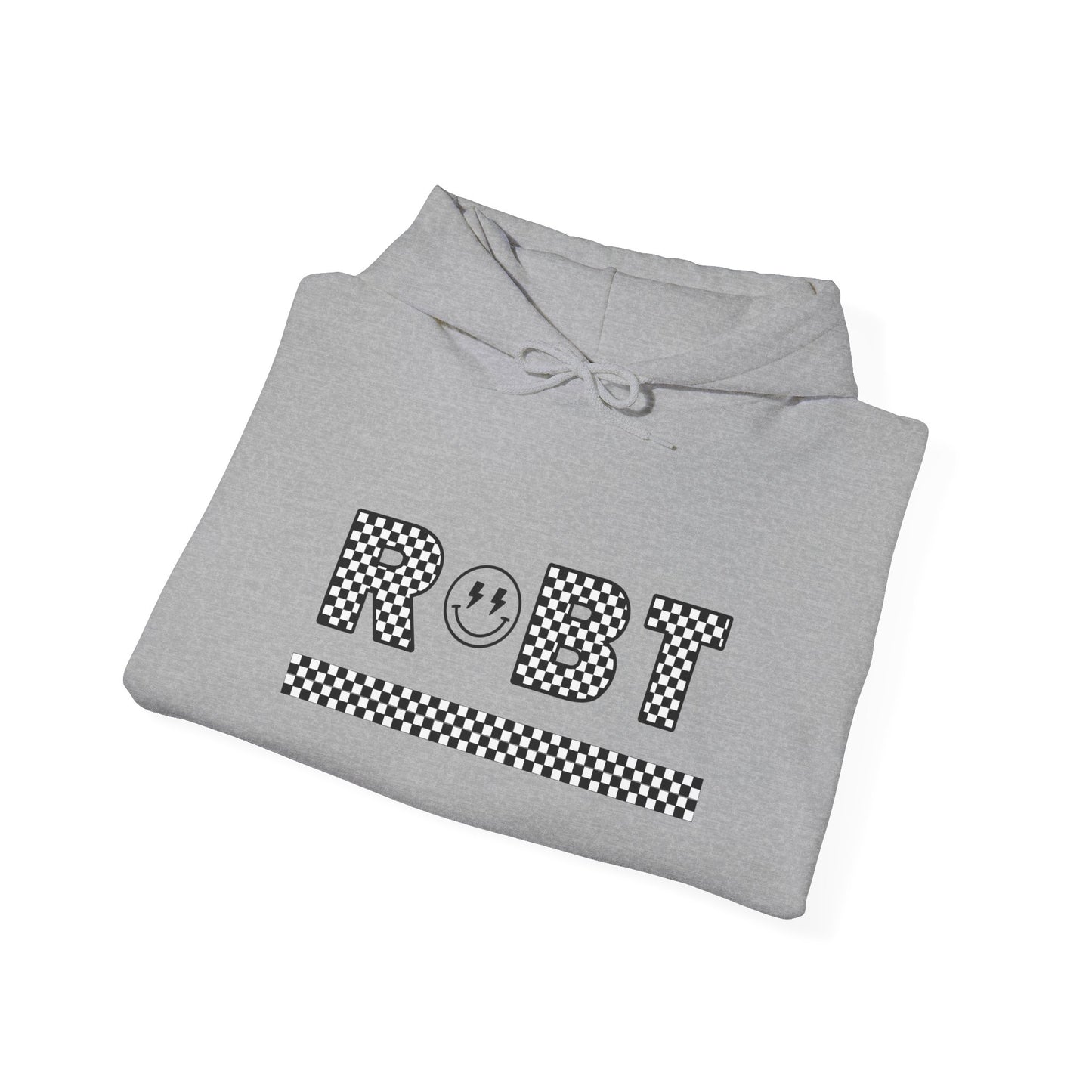 RBT Smiley Checkered Hooded Sweatshirt