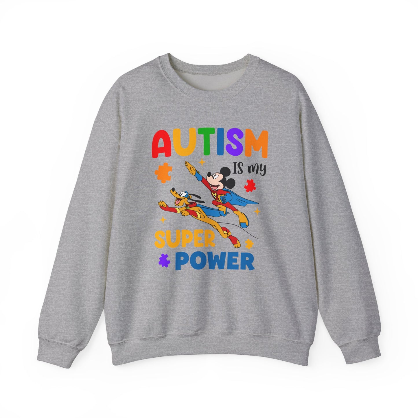 Autism Is My Superpower Crewneck Sweatshirt