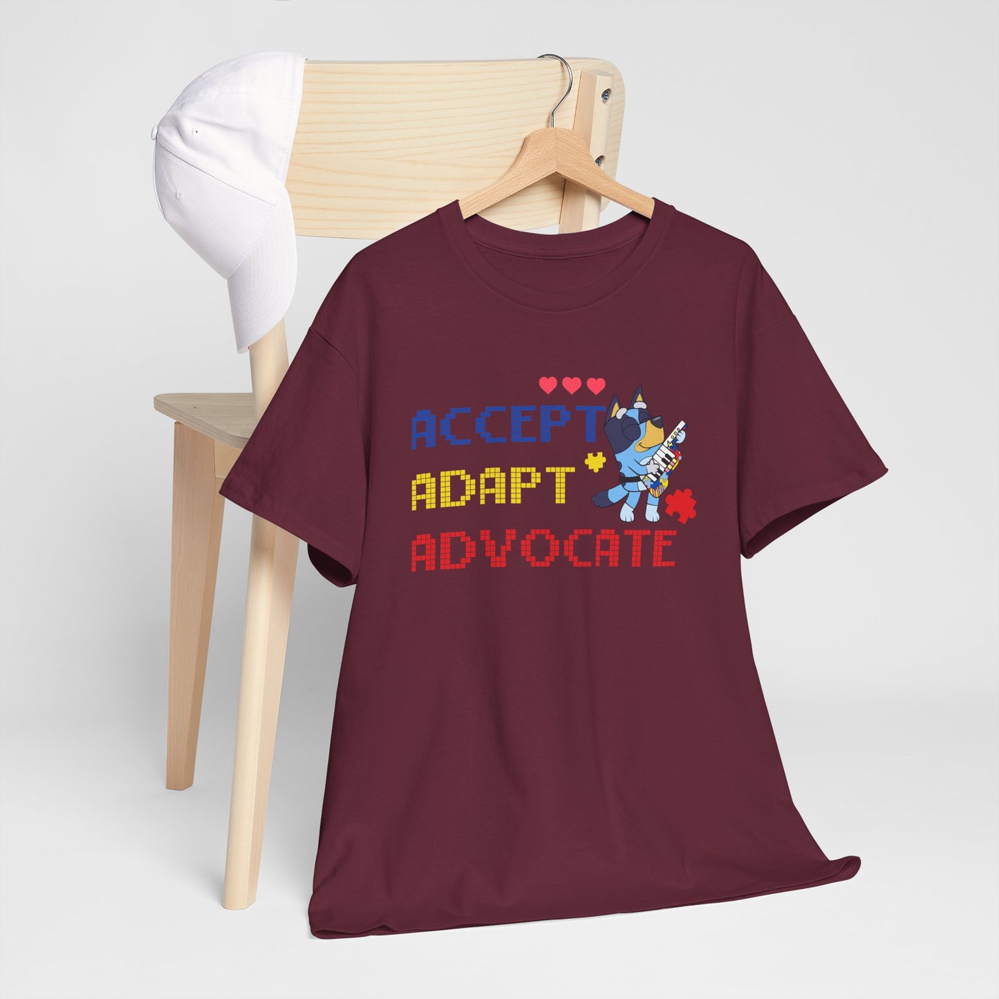 Accept Adapt Advocate Tee — Support & Advocacy Graphic T‑Shirt