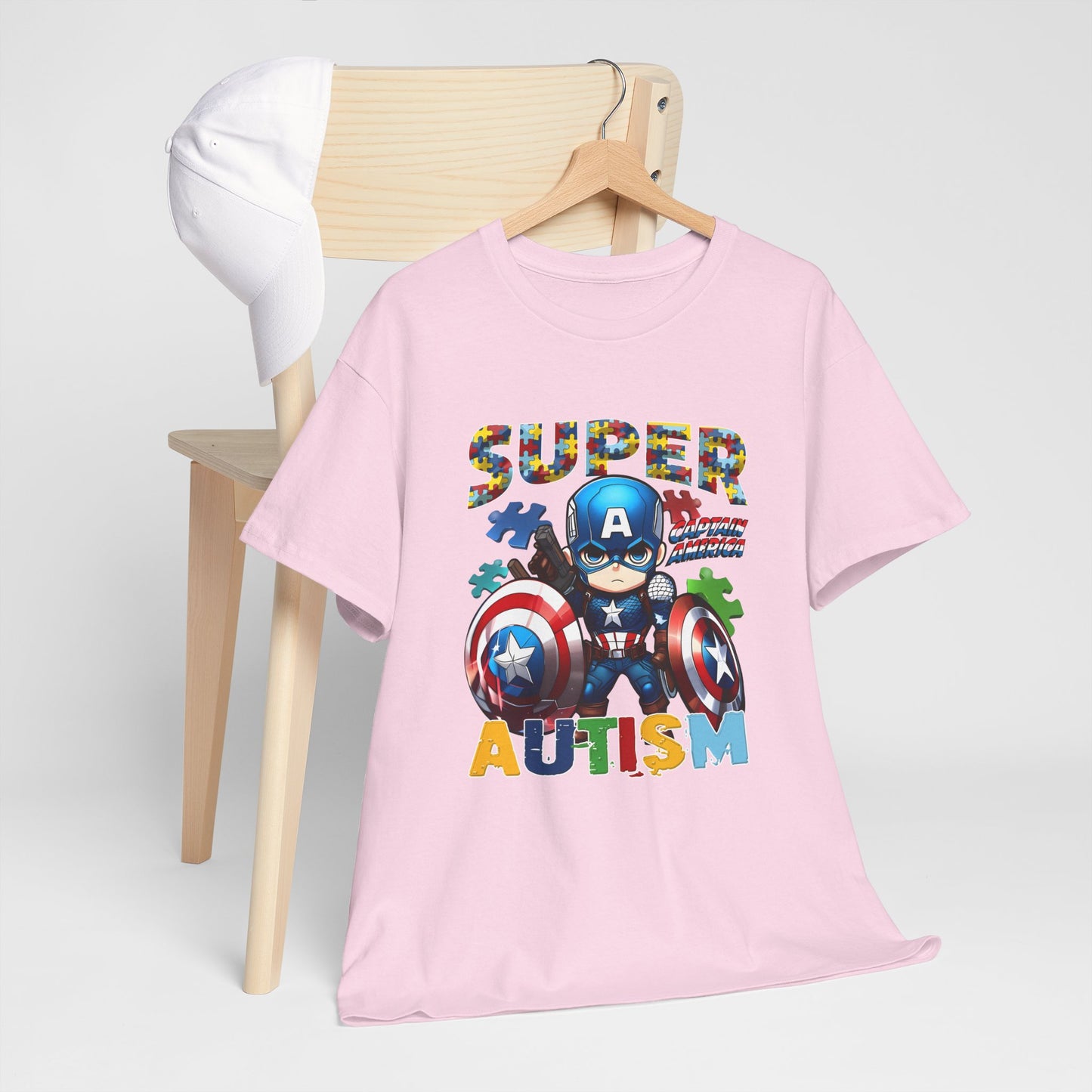 Autism Superhero T-Shirt — "Super Autism" Captain Hero Tee for Kids & Supporters